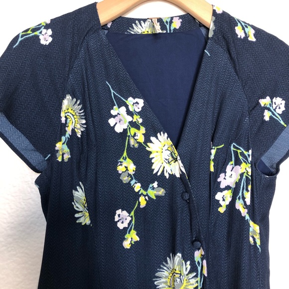 SOLD Free People Floral High Low Midi Dress - Picture 7 of 10